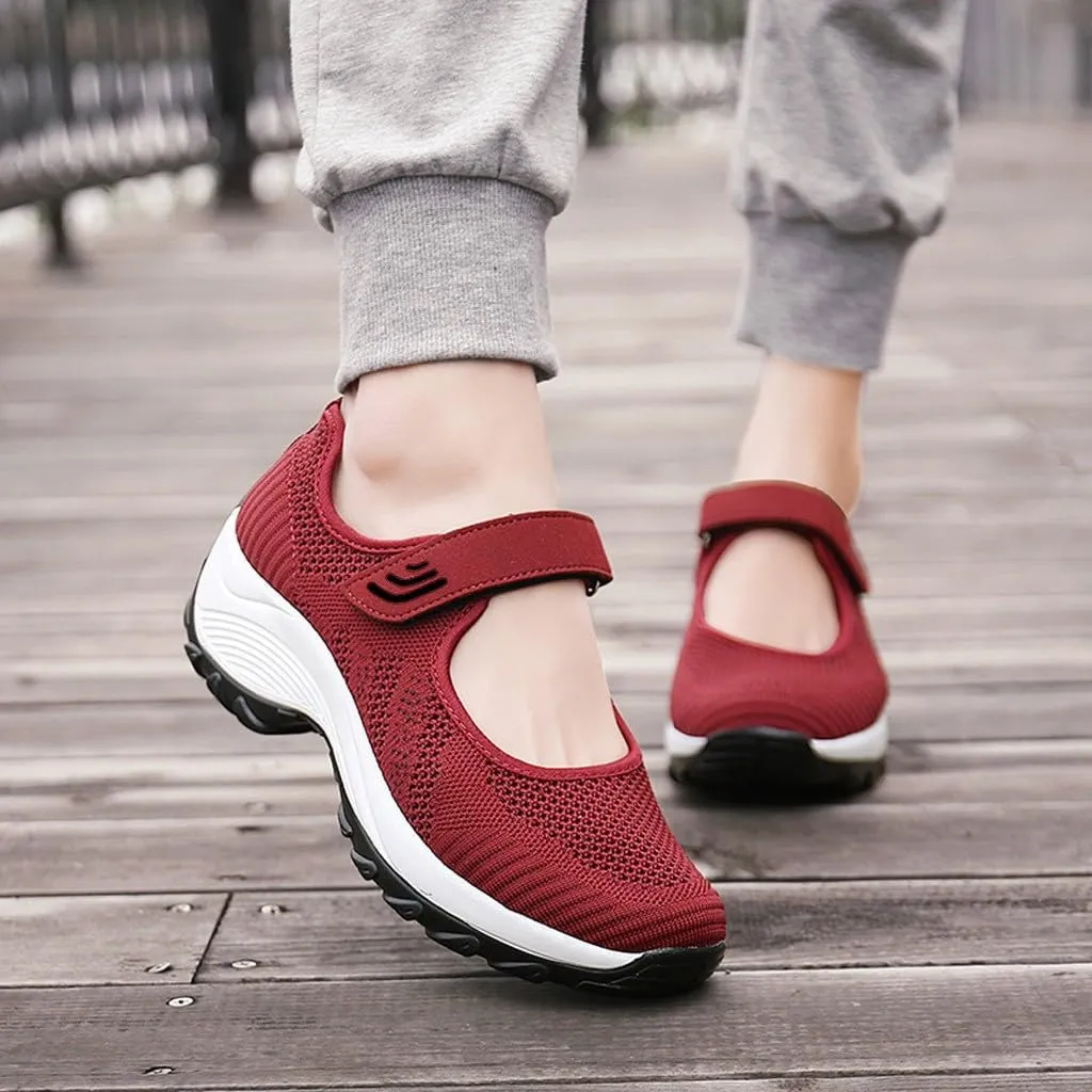 Women's Fashion Sneaker Mesh Slip On Black Non Slip Shoes for Women Comfortable Ladies Shoes Casual Slip On Loafers for Women Casual Grey Sneakers Women