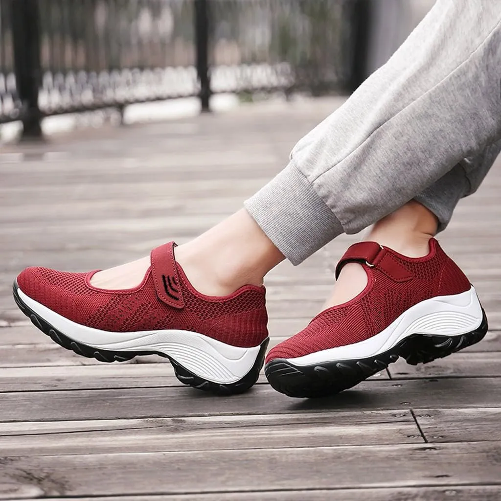 Women's Fashion Sneaker Mesh Slip On Black Non Slip Shoes for Women Comfortable Ladies Shoes Casual Slip On Loafers for Women Casual Grey Sneakers Women