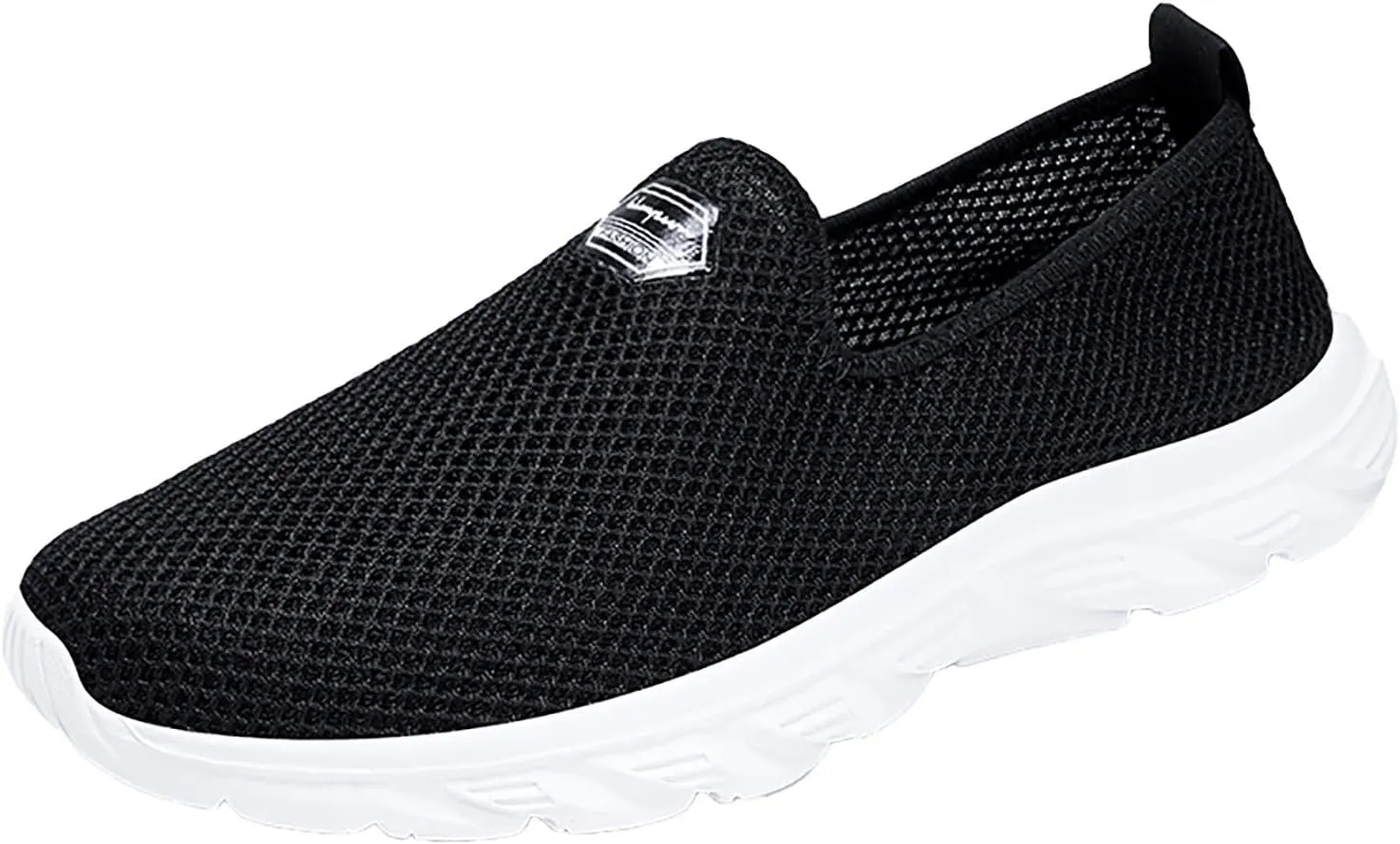 Women's Fashion Sneaker Non Slip Work Wide Comfortable Slip Resistant Work Shoes Work Tennis Shoes for Women Slip On Loafer Womens Black Slip On Sneakers