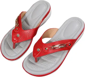 Womens Flat Thong Sandals Comfortable Walking Summer Casual Flip Flops Dressy Sandals 2025 Slip On Toed Sandal Shoes Cushion Arch Support Beach Dressy Low Wedge Lightweight Non-Slip Slippers