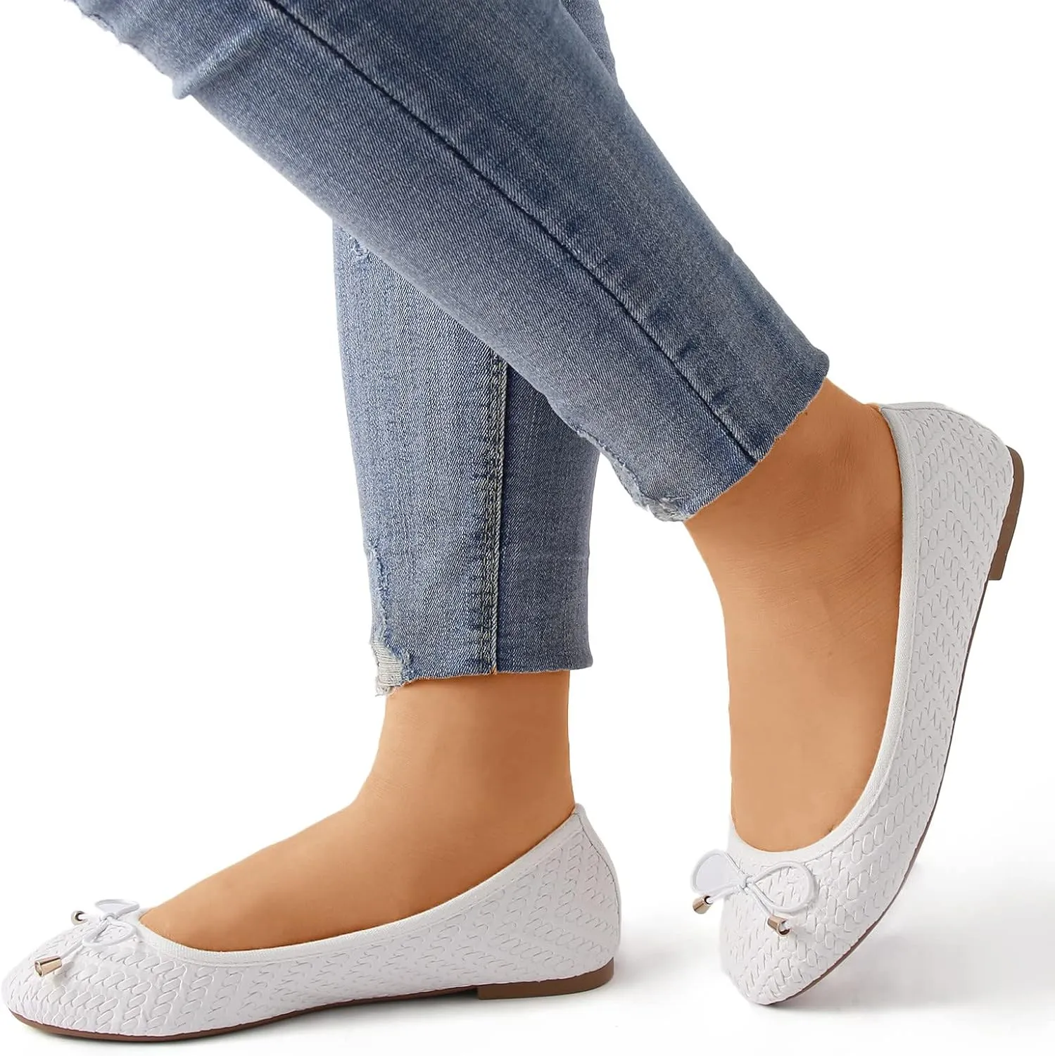 Women's Flats Shoes Ballet Flats Women's Flats Slip-On Soft Memory Foam Insole Low Wedge Comfort Soft