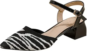 Women's Flats Shoes Breathable Women Comfortable Dress Shoes Pointed Toe Mesh Knit Single Comfortable Dress Flats