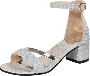 Women's Heeled Sandal Wide Size High Heeled Sandals Summer Fashion Thick Fish Mouth Single Strap Women's Sandals