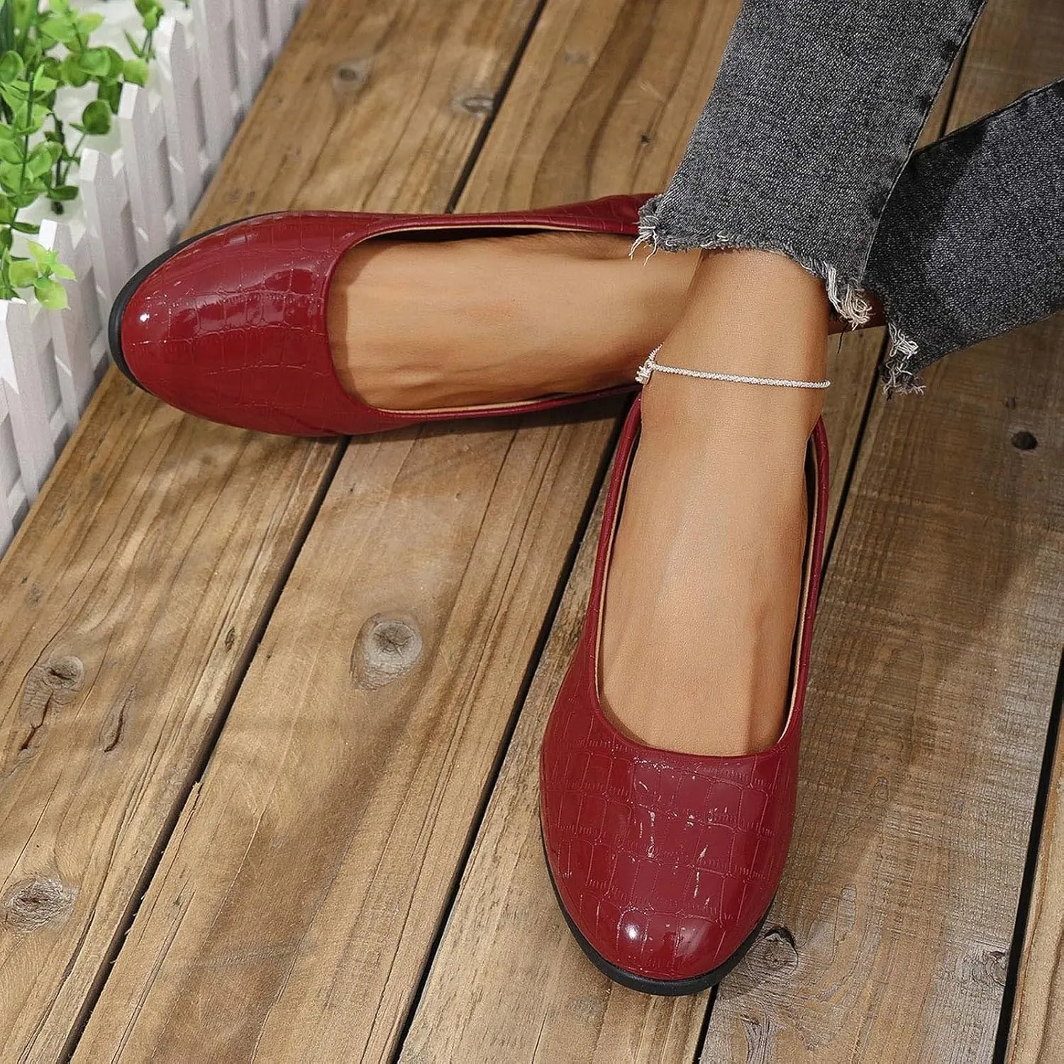 Women's Leather Closed Toe 2 Inch Mid Wedges Heels with Arch Support Round Toe Comfortable Dress for Sneaker Casual Shoe