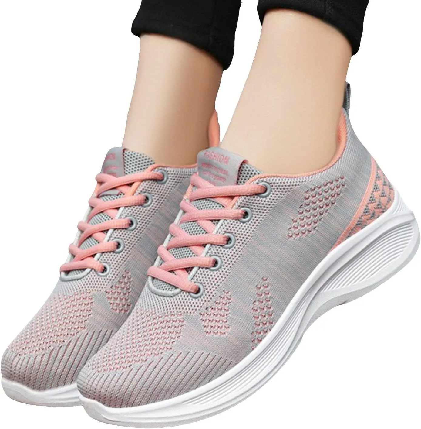 Women's Lightweight Soft Sole Walking Running Shoes Casual Breathable Sports Shoes Womens Slip On Sneakers