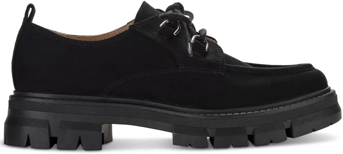 Womens Linnaa Faux Suede Round Toe Loafers