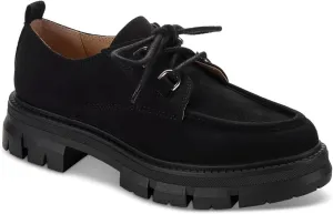 Womens Linnaa Faux Suede Round Toe Loafers
