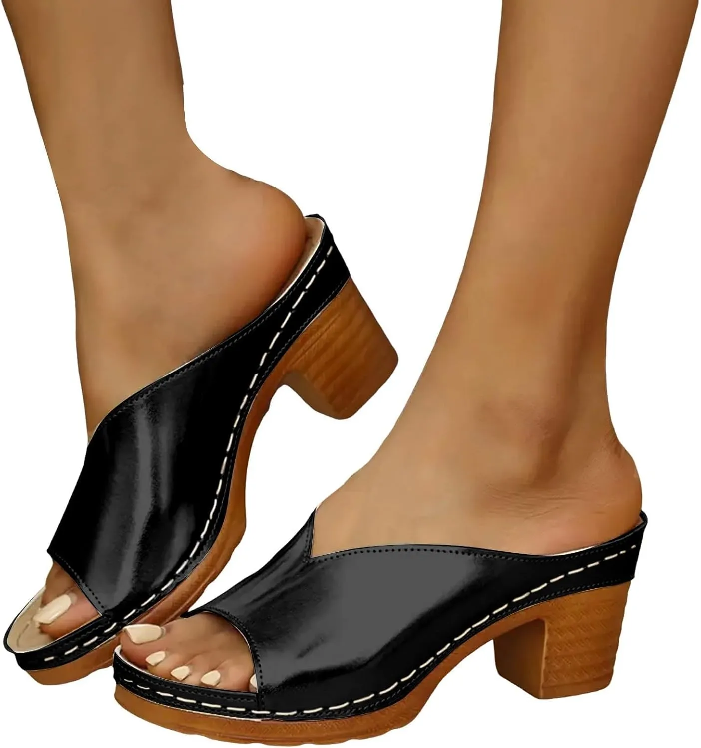 Women's Low Wedge Heels Summer Dressy Platform Sandals Ankle Strap Open Toe Slip On Flower Shoes Cute Comfy Wedges Bohemian Wedding Breathable Fashion Trendy 2025 Elastic Beach Sandal