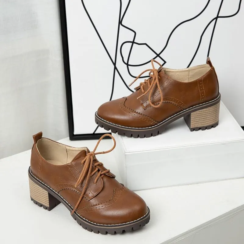 Women's Middle Heel Shoes Classic Thick Heel Front Strap Design Comfortable 2025 Summer Casual Retro Walking Shoes