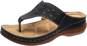 Womens Orthopedic Sandals with Arch Support Summer Open Toe Dressy Shoes Wedge Platforms Casual Office Shoes