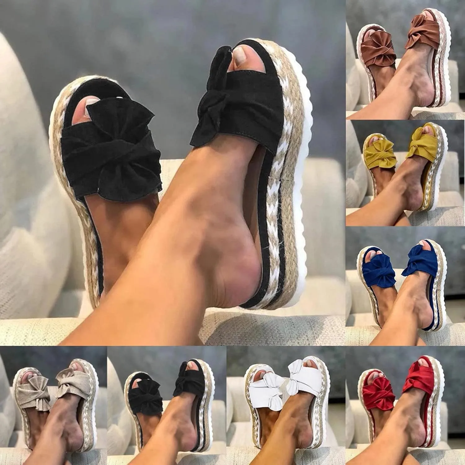 Womens Orthopedic Sandals with Arch Support Wedge Open Toe Ladies Platform Dressy Casual Comfortable Outdoor Shoes