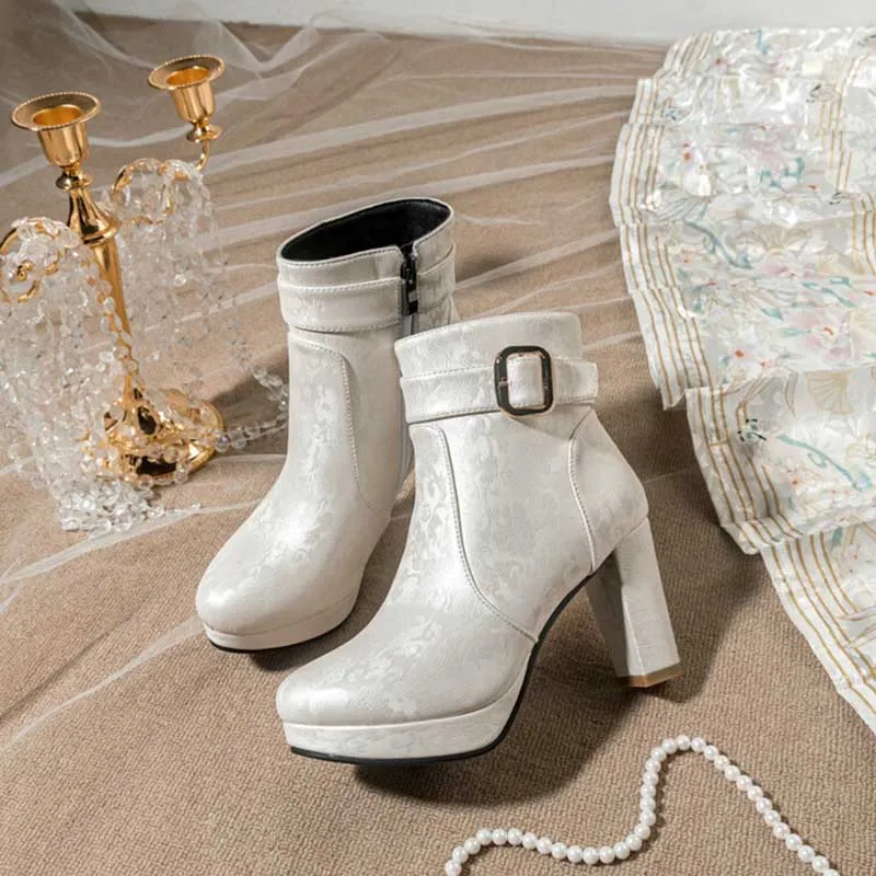 Women's Platform Ankle Lita Boots Short Ankle Boots