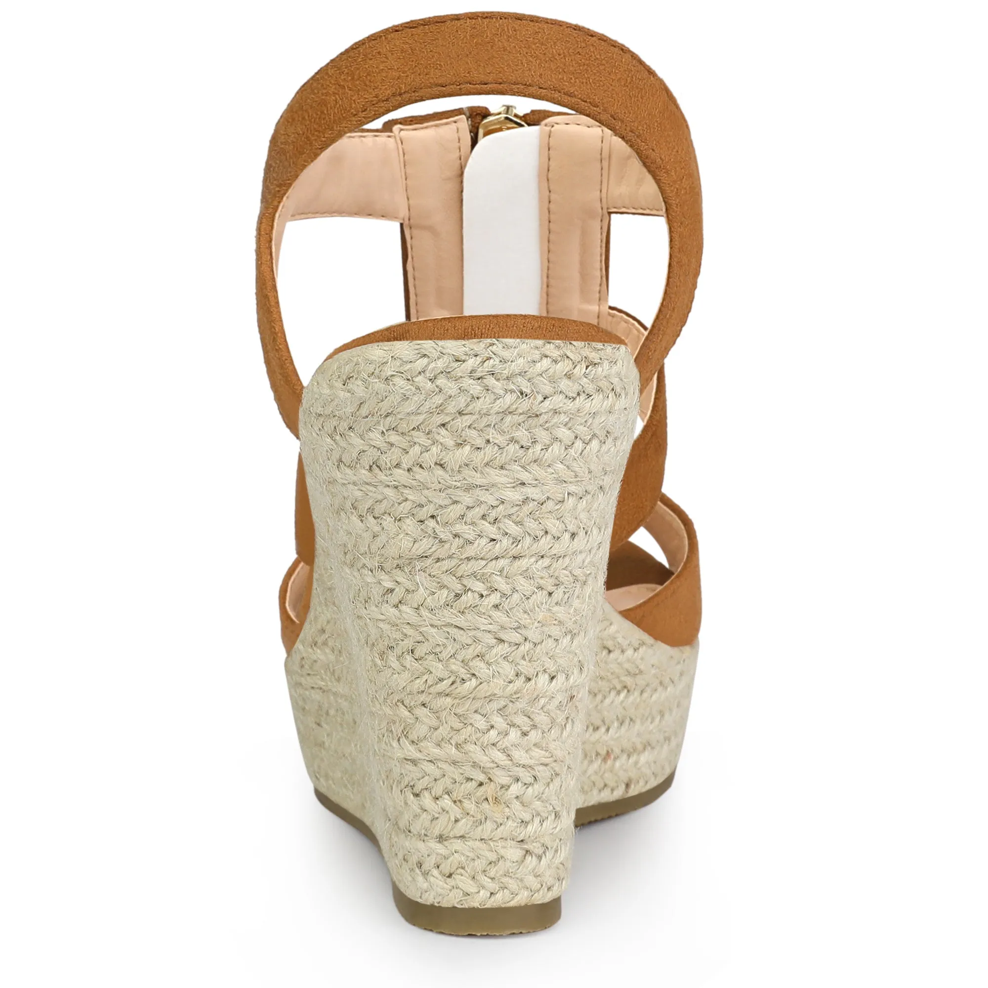 Women's Platform Heels Slingback Zipper Wedge Sandals