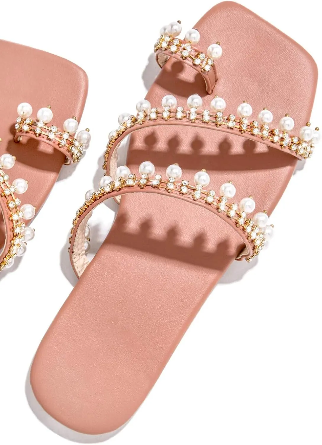 Women's Sandals Casual Sandals Retro Slippers Fashion Crystal Flat Ladies Summer Shoes Women Women's slipper