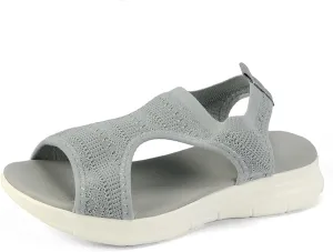 Womens Sandals Comfortable Dressy Arch Support Orthopedic Wedge Heel Slip On Open Toe Casual Summer Orthotic Shoes