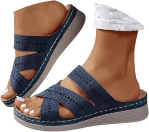 Womens Sandals Platform Fashion Wedges Slip On Flip Flops 2025 Casual Comfortable Open Toe Dressy Summer Shoes