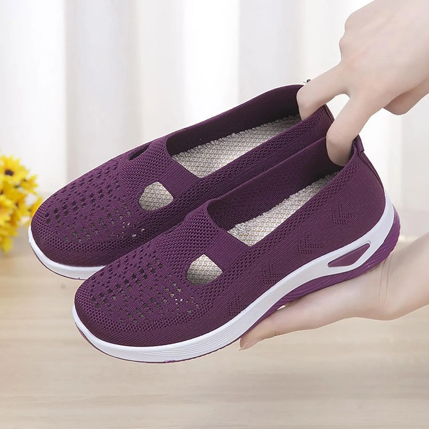 Women's Slip on Sneakers Shoes Woven Orthopedic Mens Tennis Shoes Food Service Casual Slip On Shoes Black Platform Sneaker Red Tennis Shoe Loafers Dress Shoe