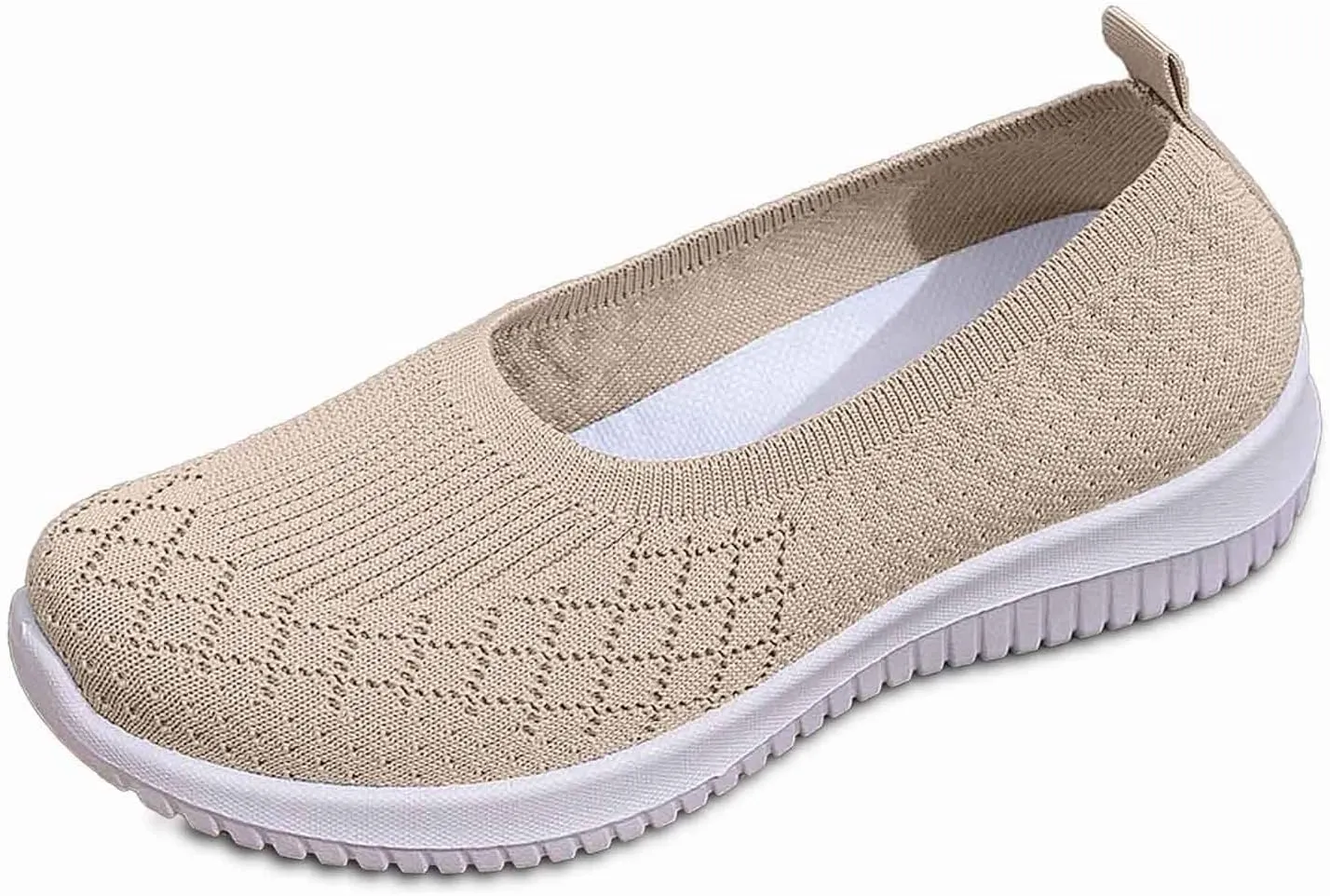Women's Slip On Walking Shoes Lightweight Comfortable Breathable Mesh Orthotic Cushion Softsole Nursing Sneakers