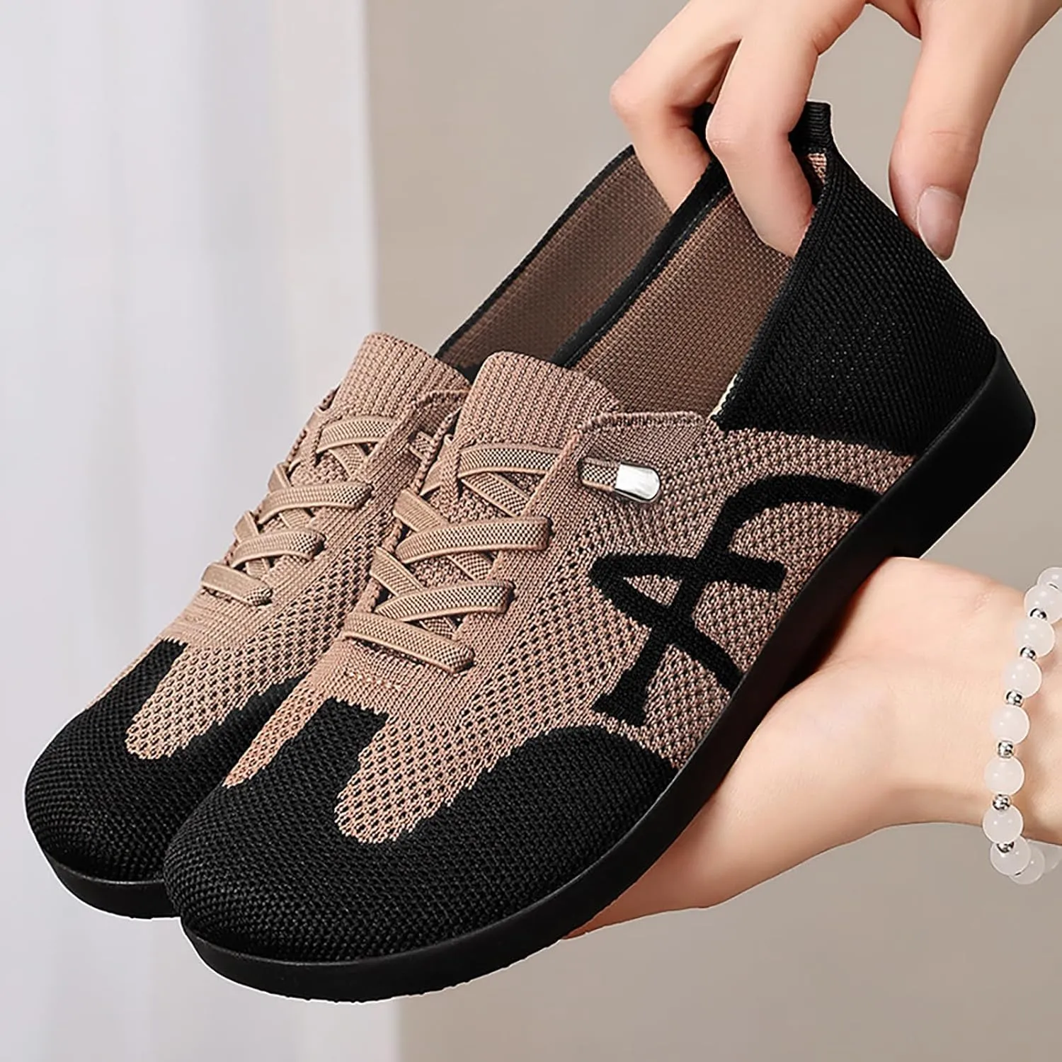 Women's Splendor Knit Flat with  Memory Foam, Wide Widths Available Kick Socks
