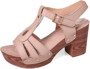 Women's Summer High Heel Sandals Open Toe Comfortable Footwear For Casual Outings Beach Vacations Work Dates And