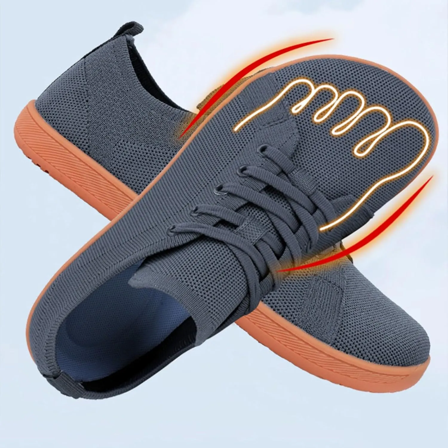 Womens Walking Shoes Men Elderly Casual Comfort Walking Shoe Safety Flats Non-Slip Hook and Loop Sneakers
