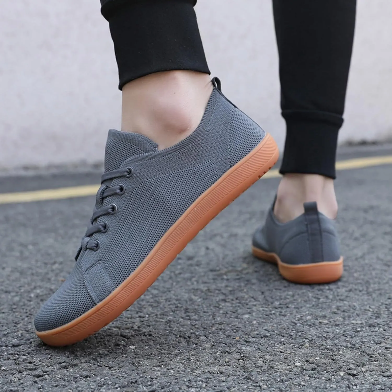 Womens Walking Shoes Men Elderly Casual Comfort Walking Shoe Safety Flats Non-Slip Hook and Loop Sneakers