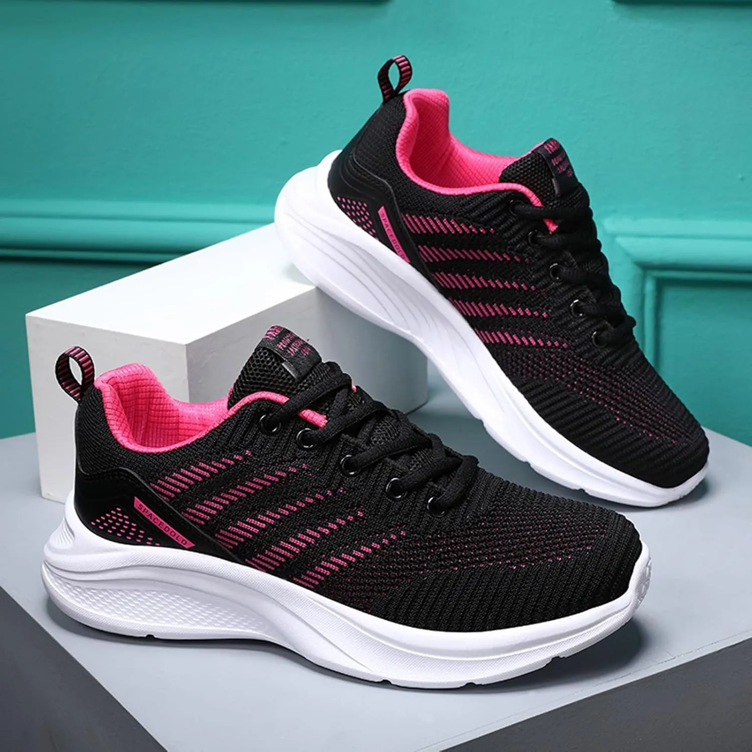 Womens Walking Shoes Outdoor Tennis Sport Shoes Non Slip Lightweight Breathable Casual Athletic Shoes