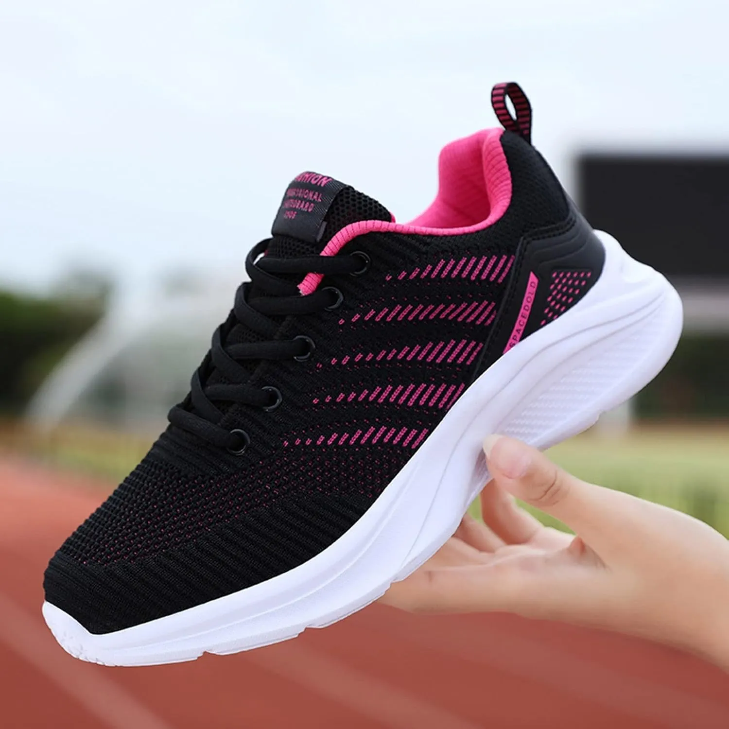 Womens Walking Shoes Outdoor Tennis Sport Shoes Non Slip Lightweight Breathable Casual Athletic Shoes
