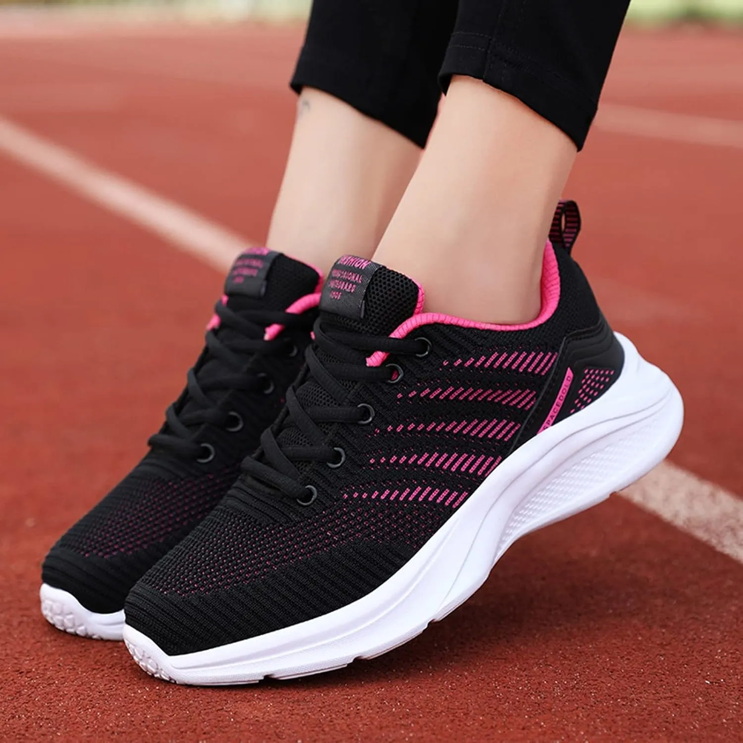 Womens Walking Shoes Outdoor Tennis Sport Shoes Non Slip Lightweight Breathable Casual Athletic Shoes
