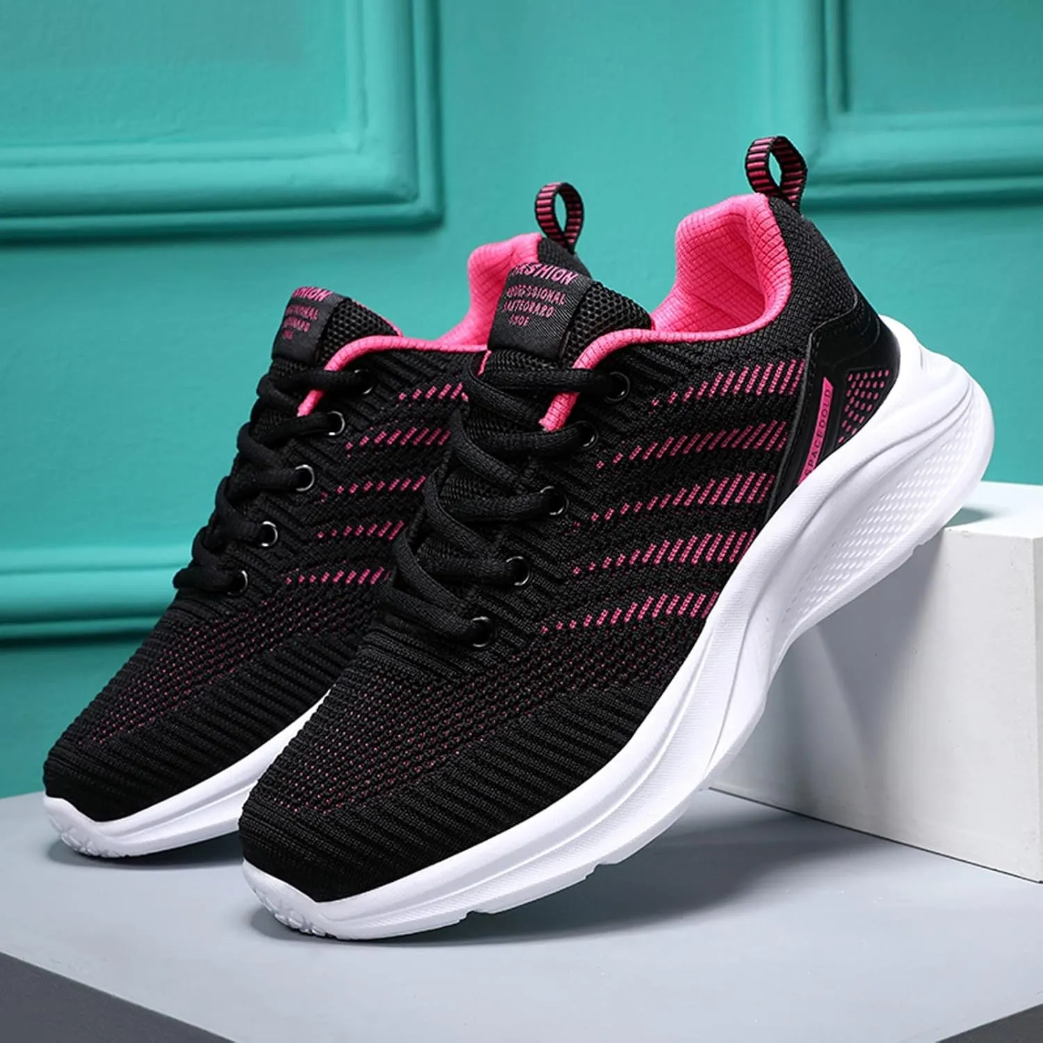 Womens Walking Shoes Outdoor Tennis Sport Shoes Non Slip Lightweight Breathable Casual Athletic Shoes
