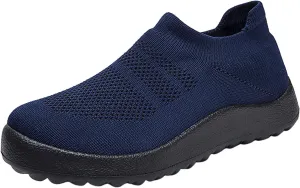Womens Walking Shoes Wide Diabetic Shoes Non Slip Work Shoes Women Walking Ladies Shoes Casual Dress Sneakers Slip On Tennis Shoe Loafers Casual Slip On