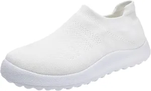 Womens Walking Shoes Wide Diabetic Shoes Non Slip Work Shoes Women Walking Ladies Shoes Casual Dress Sneakers Slip On Tennis Shoe Loafers Casual Slip On