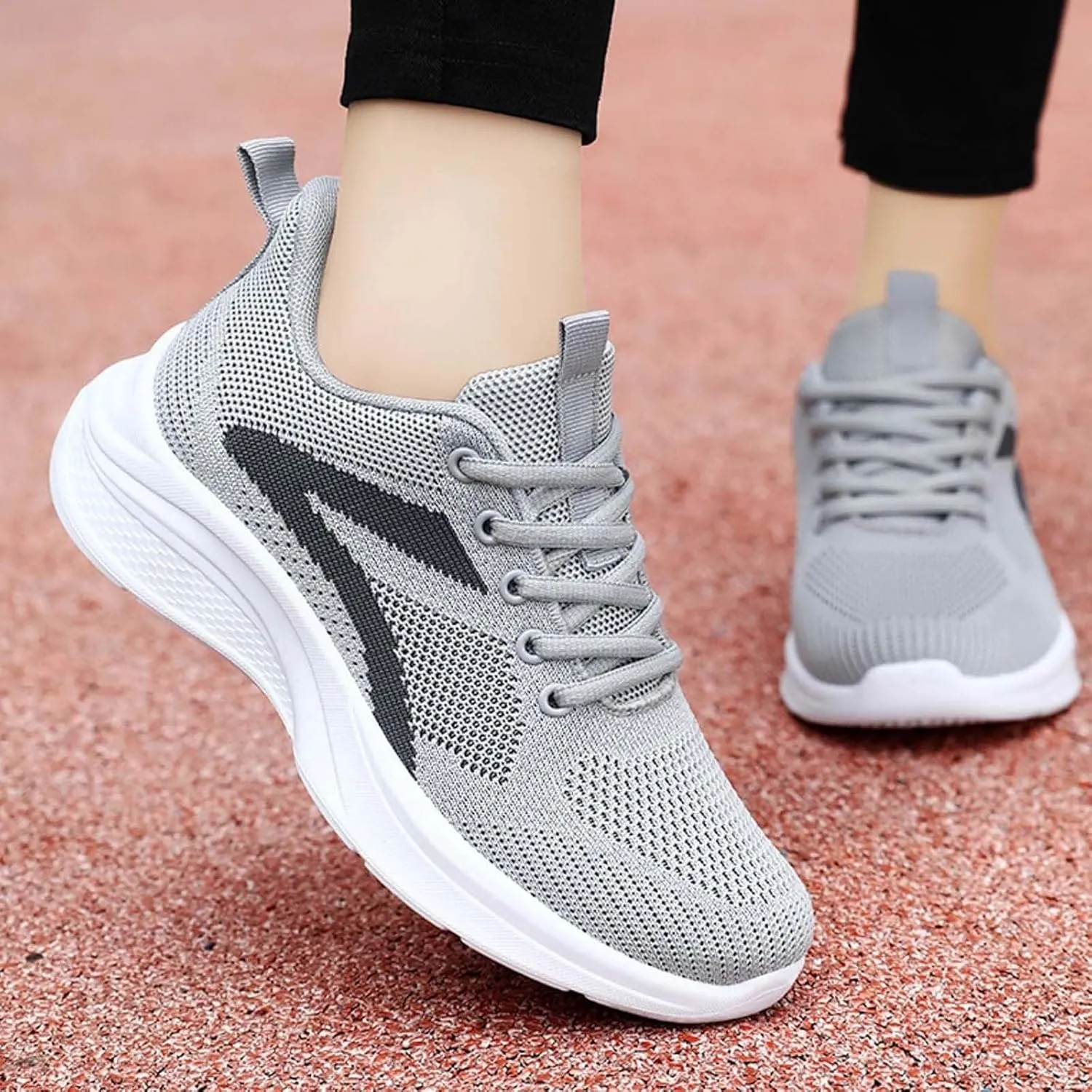 Womens Walking Tennis Shoes Lightweight Soft Sole Non Slip Sports Sneakers Breathable Running Tennis Shoes