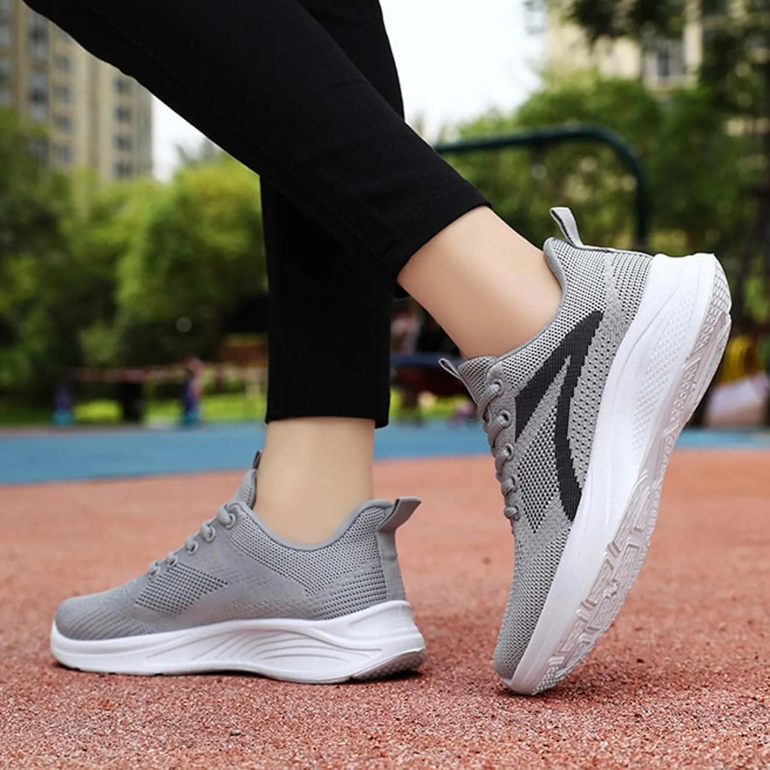 Womens Walking Tennis Shoes Lightweight Soft Sole Non Slip Sports Sneakers Breathable Running Tennis Shoes