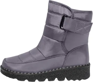 Womens Warm Boots Women's Winter Snow Boots Warm Comfortable Hiking Boots for Cold Weather Mid Calf Flat Booties