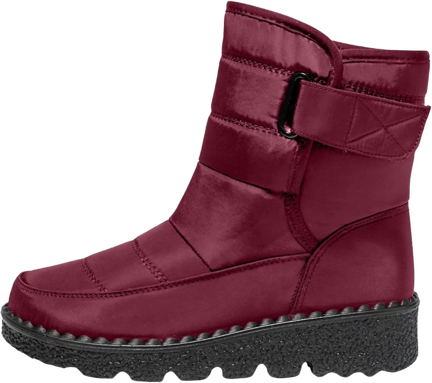 Womens Warm Boots Women's Winter Snow Boots Warm Comfortable Hiking Boots for Cold Weather Mid Calf Flat Booties