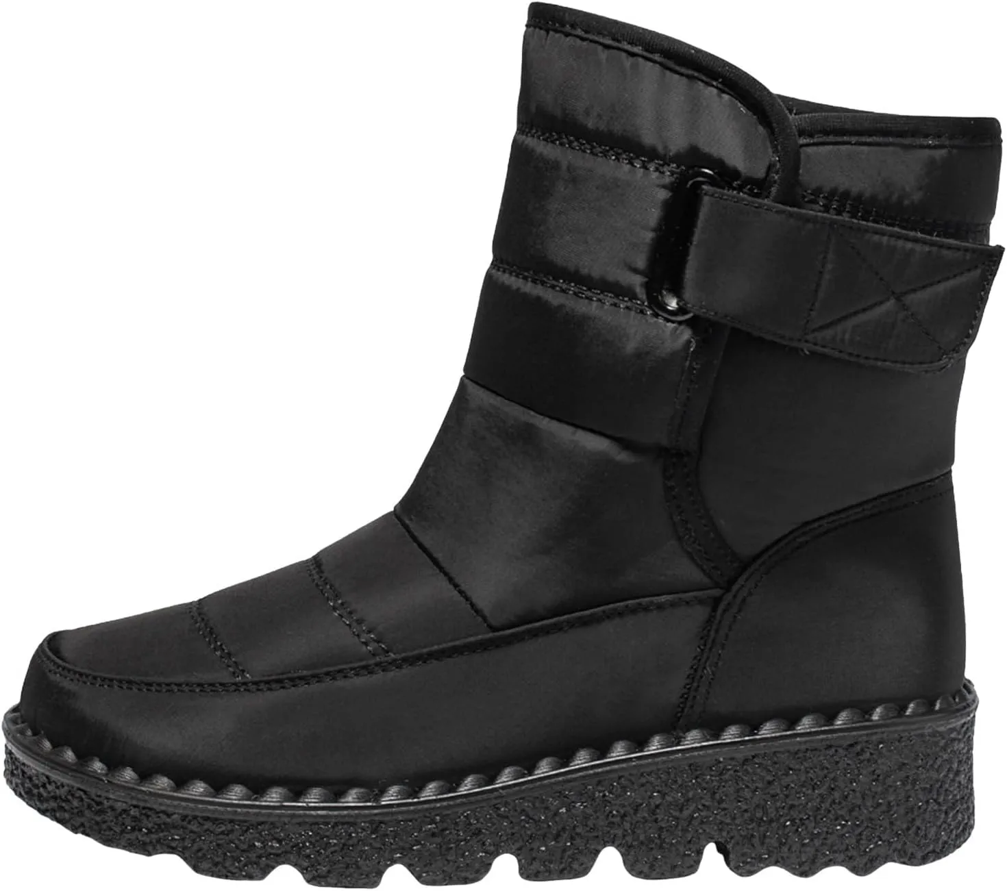 Womens Warm Boots Women's Winter Snow Boots Warm Comfortable Hiking Boots for Cold Weather Mid Calf Flat Booties