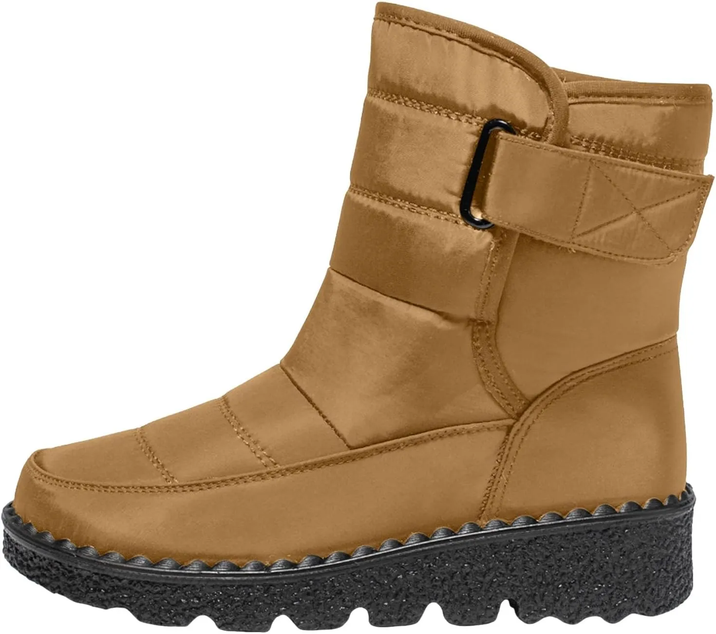 Womens Warm Boots Women's Winter Snow Boots Warm Comfortable Hiking Boots for Cold Weather Mid Calf Flat Booties