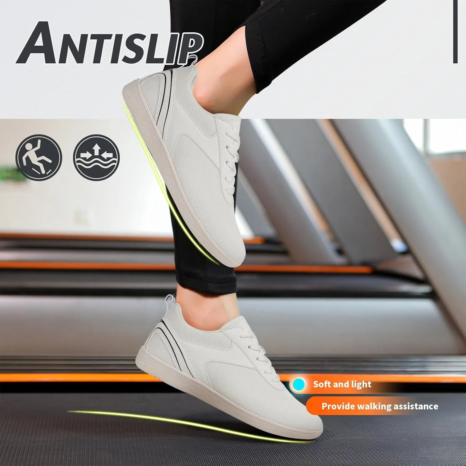 Womens Wide Toe Box Barefoot Cross Trainer Minimalist Zero Drop Sole Casual Running Walking Sneakers