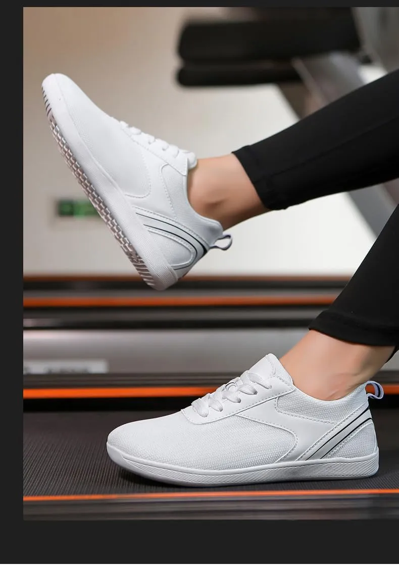 Womens Wide Toe Box Barefoot Cross Trainer Minimalist Zero Drop Sole Casual Running Walking Sneakers