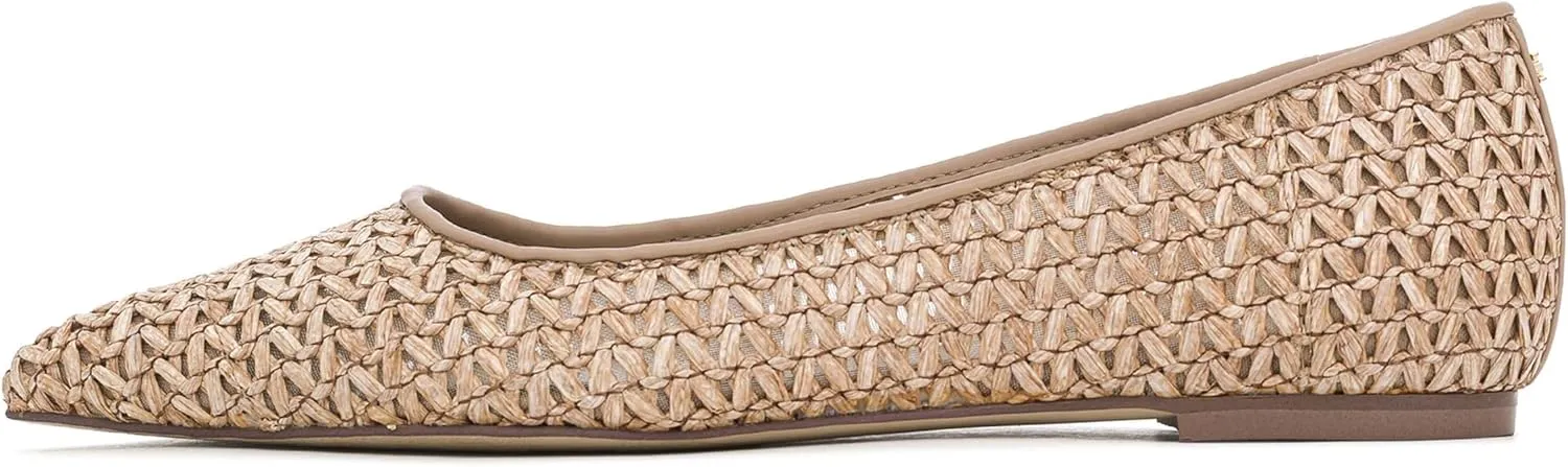 Woven Flats for Women Comfortable and Breathable Ballet Flats with Fashionable Pointed Toe Design for Everyday Elegance