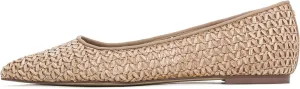 Woven Flats for Women Comfortable and Breathable Ballet Flats with Fashionable Pointed Toe Design for Everyday Elegance