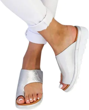 ZBYY Womens Open Toe Ring Sandals Slippers, Summer Sandals for Women Casual Flat Platform Slippers Beach Shoes